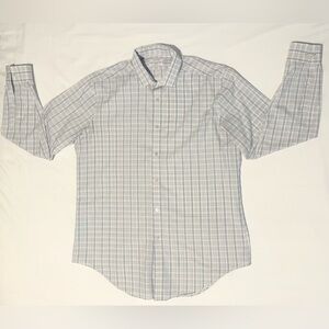 Calvin Klein Men's - Slim Fit Non Iron - Blue/White Plaid Shirt